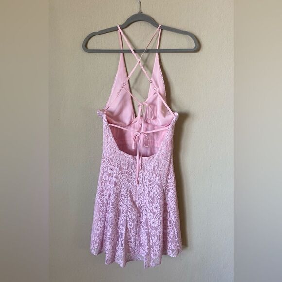 NWOT For Love & Lemons Carmela Mini Pink Dress Size S - Picture 14 of 16